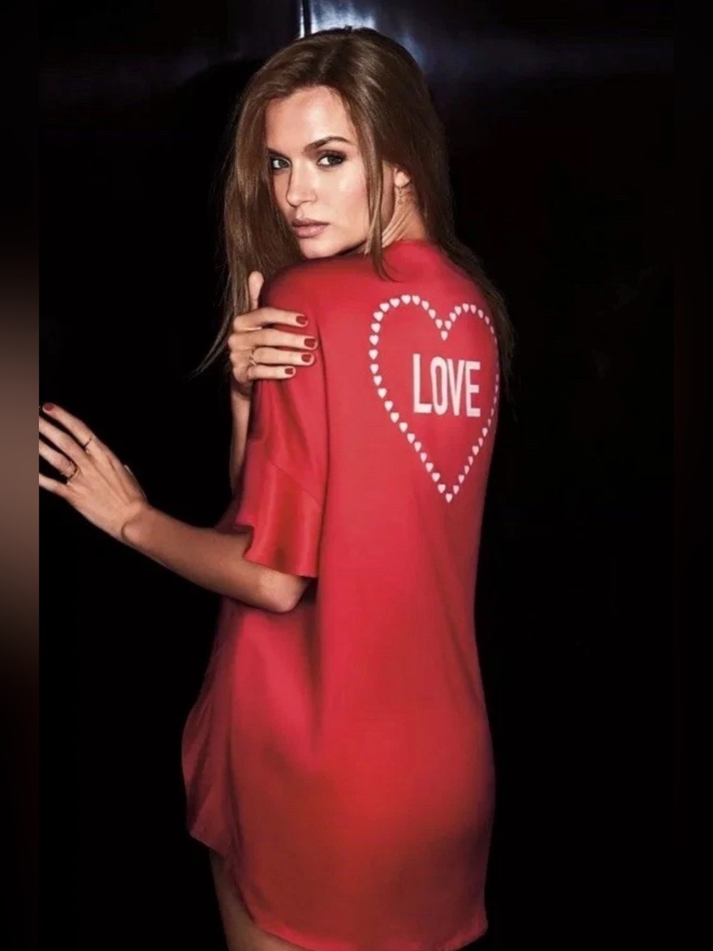 Victoria's Secret Love Satin Red Kimono  ~ One Size